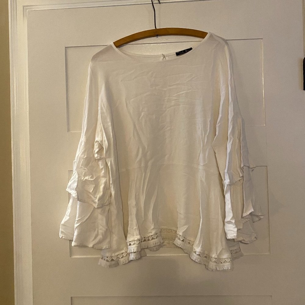 Charlie Moss white blouse